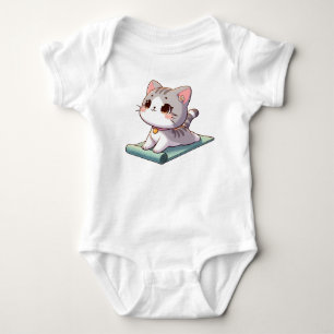 Body Para Bebé Cute Chibi Gato de yoga