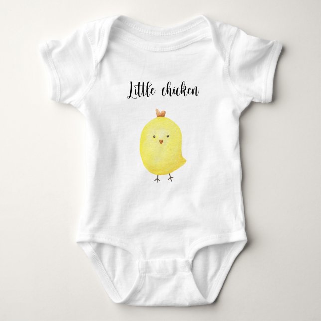 Body Para Bebé Cute Chicken Baby Shower (Anverso)