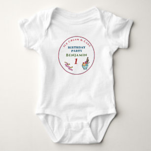 Body Para Bebé Cute Child Baby 1st Birthday Party Personalize