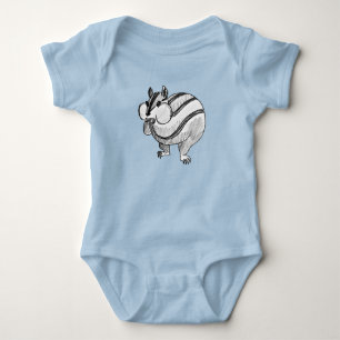 Body Para Bebé Cute Chipmunk de Arte Animal de Woodland