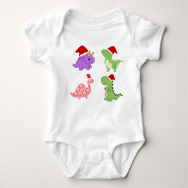 Body Para Bebé Cute Christmas Dinosaurs Baby Bodysuit 
