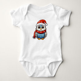 Body Para Bebé Cute Christmas Owl – Adorable Holiday Bodysuit