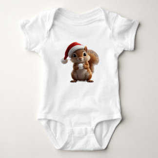 Body Para Bebé Cute Christmas Squirrel Baby Bodysuit