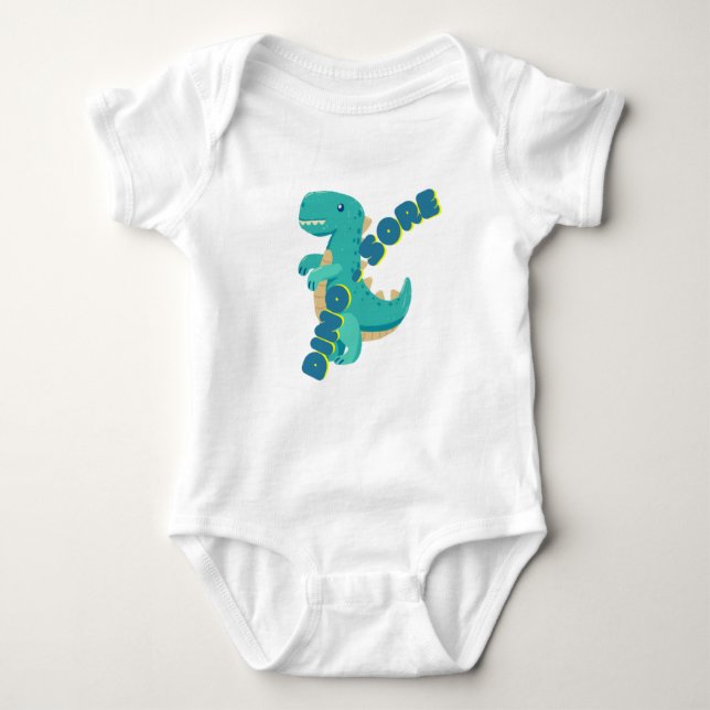 Body Para Bebé Cute Dino (Anverso)