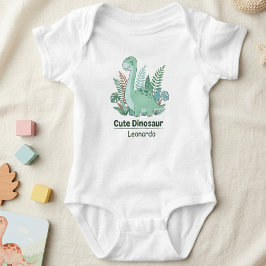 Body Para Bebé Cute Dinosaur Personalized Baby Bodysuit 