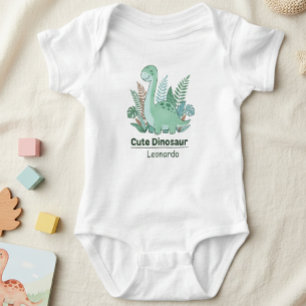 Body Para Bebé Cute Dinosaur Personalized Baby Bodysuit