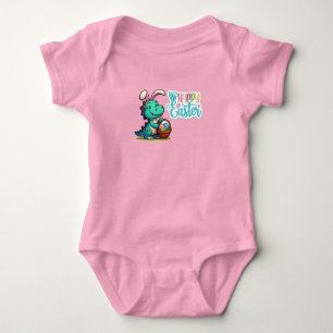 Body Para Bebé Cute, dinosaurio conejito de Pascua