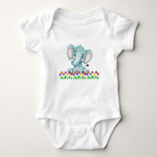 Body Para Bebé Cute Elephant Bodysuit