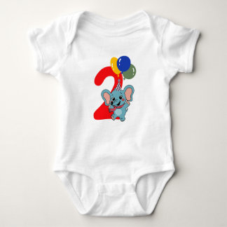 Body Para Bebé Cute elephant for toddlers Two months birthday