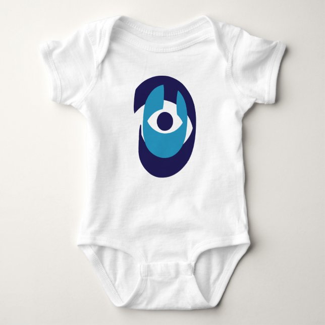 Body Para Bebé Cute Evil Eye Baby Bodysuit - Nazar Amuletv Modern (Anverso)