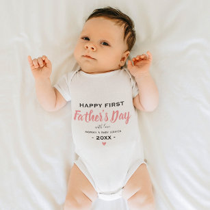 Body Para Bebé Cute Feliz Primer Día del Padre Niño Chica Keepsak