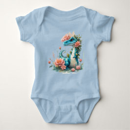 Body Para Bebé Cute Floral dinosaurio