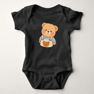 Body Para Bebé Cute Fluffy Teddy Bear Sticker – Adorable Kawaii e
