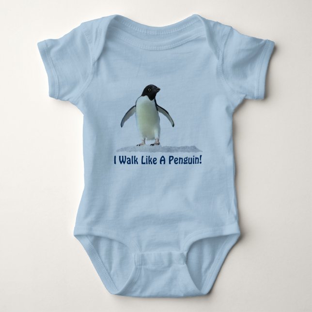 Body Para Bebé Cute Funny Pingüino Gear (Anverso)