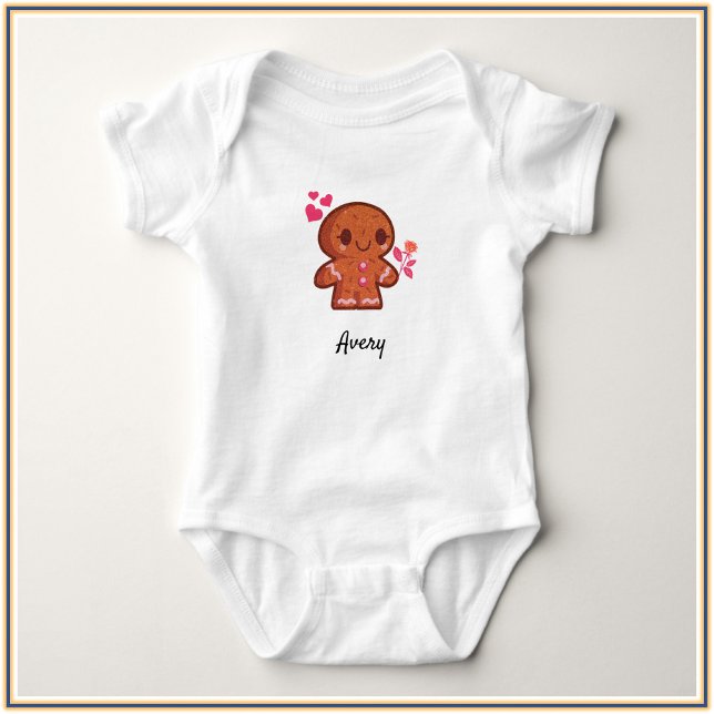 Body Para Bebé Cute Gingerbread Man (Subido por el creador)