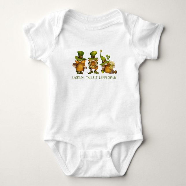 Body Para Bebé Cute Gnomes Tallest Leprechaun San Patricio (Anverso)