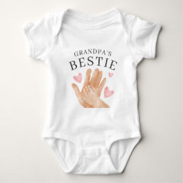 Body Para Bebé Cute Grandpa's Bestie Heart and Hands