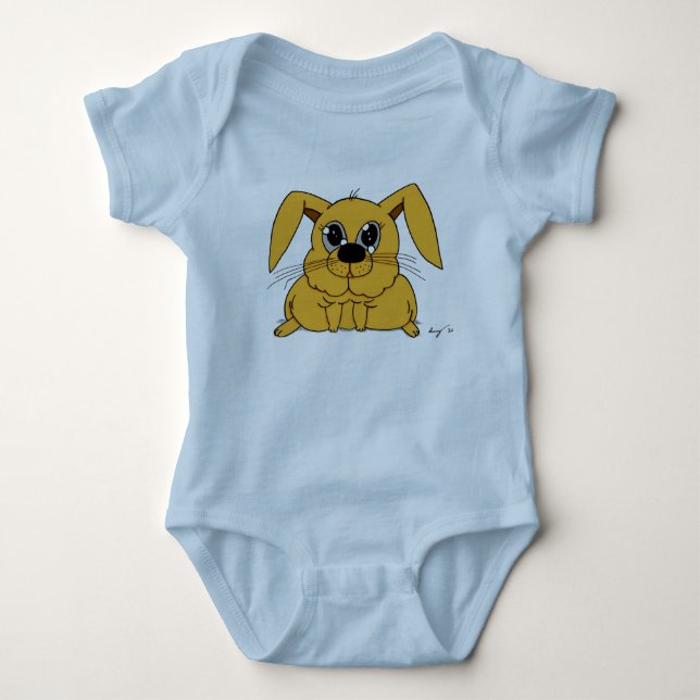 Body Para Bebé Cute Grasa Bunny Infante Creeper (Anverso)