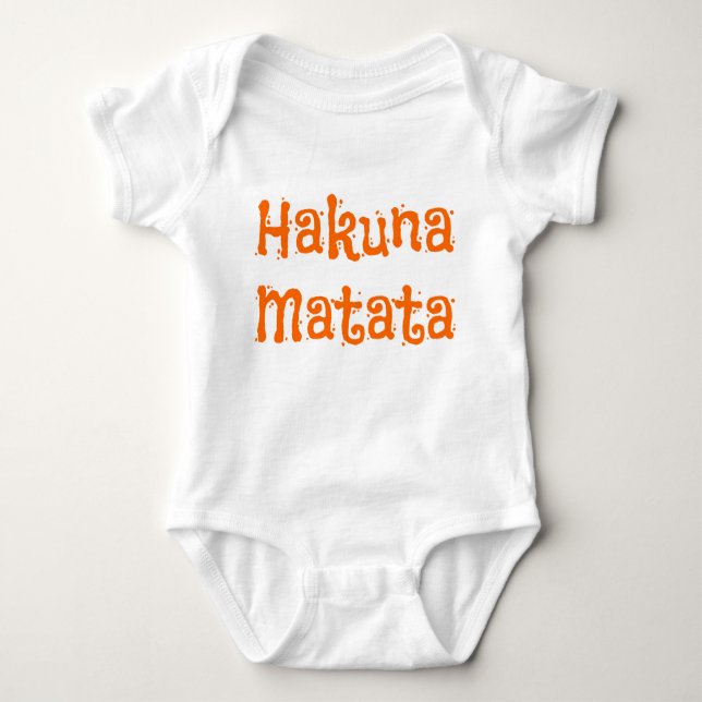 Body Para Bebé Cute Hakuna Matata (Anverso)