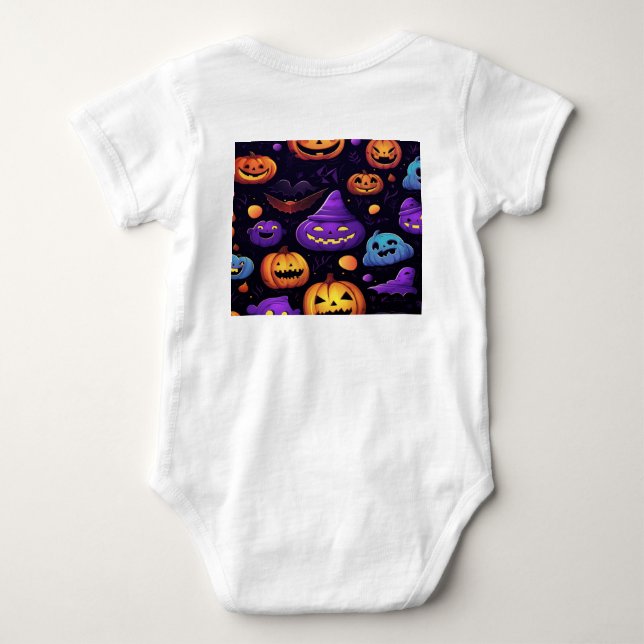 Body Para Bebé Cute Hallooween (Reverso)
