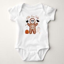 Body Para Bebé Cute Halloween Gingerbread Esqueleto Little Boo 