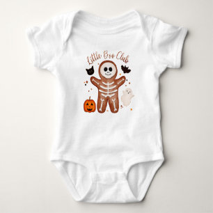 Body Para Bebé Cute Halloween Gingerbread Esqueleto Little Boo 