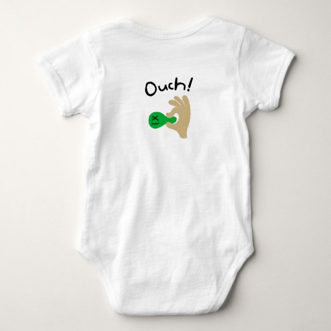 Body Para Bebé Cute Hand-drawn Round Buddies (Reverso)