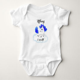 Body Para Bebé cute Happiness magic blue unicorn