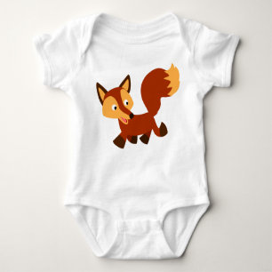 Body Para Bebé Cute Happy Personalizado Fox Baby Bodysuit