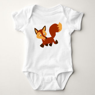 Body Para Bebé Cute Happy Personalizado Fox Baby Bodysuit