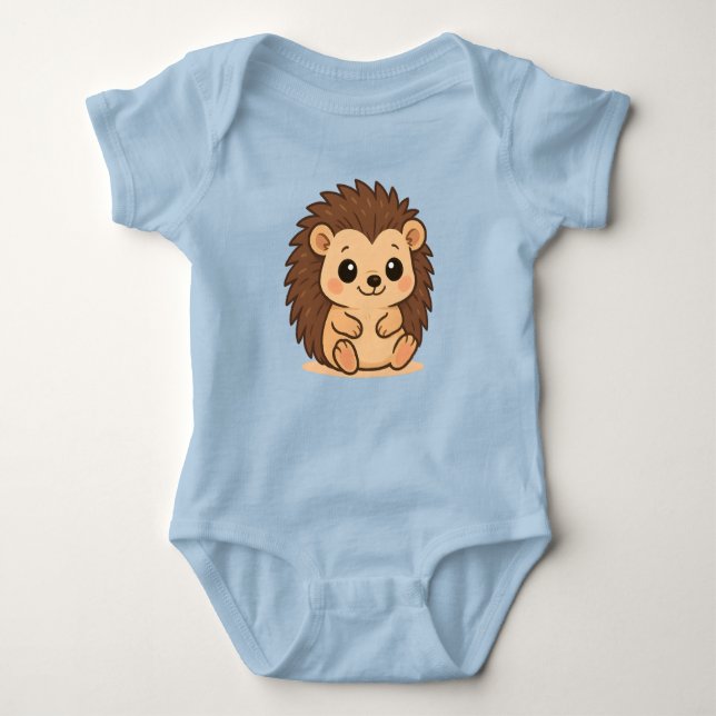 Body Para Bebé Cute Hedgehog Baby Onsie (Anverso)