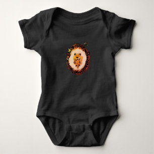 Body Para Bebé Cute Hedgehog en hojas de otoño