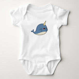 Body Para Bebé Cute Kawaii Narwhal