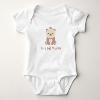 Body Para Bebé Cute Kawaii Príncipe Oso "Pequeño pero Poderoso" B