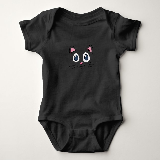 Body Para Bebé Cute Kitty Face (Anverso)