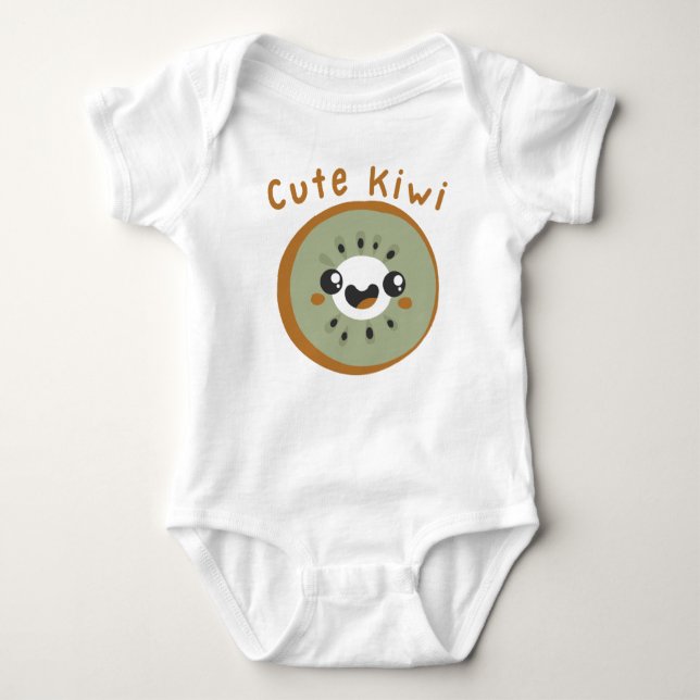 Body Para Bebé Cute kiwi (Anverso)