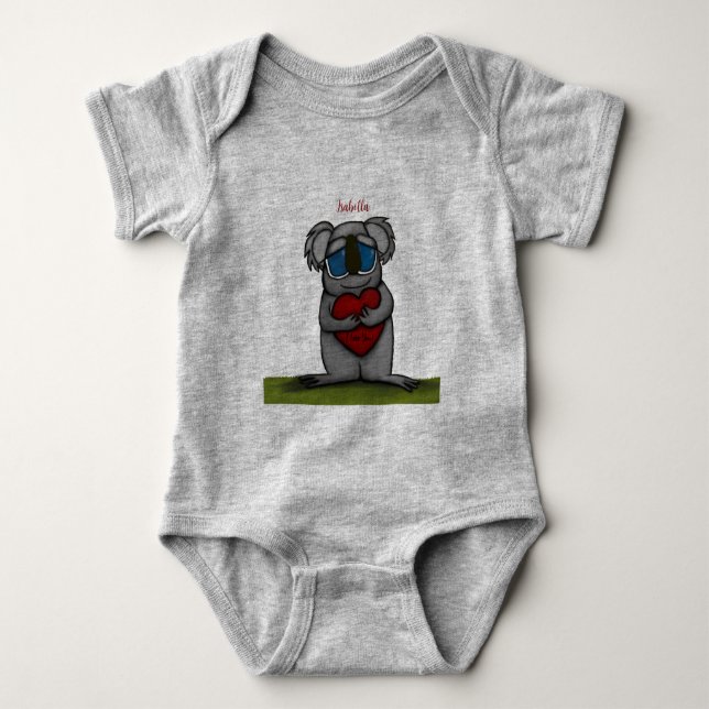 Body Para Bebé Cute Koala Bear (Anverso)