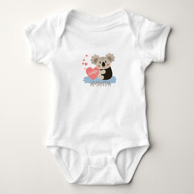 Body Para Bebé Cute Koala Cudelas ID386 (Anverso)