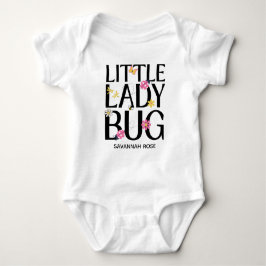 Body Para Bebé Cute Ladybug Pink Girl Baby Shower