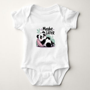 Body Para Bebé Cute Lazy Panda – “Quizás Más Tarde” Panda Relajan