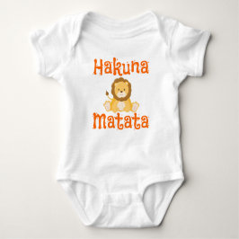 Body Para Bebé Cute Lion Hakuna Matata