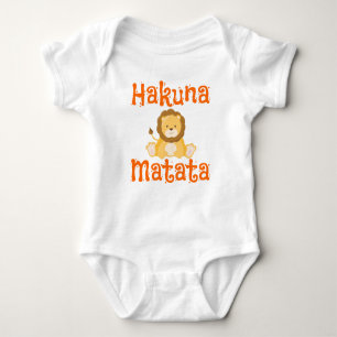 Body Para Bebé Cute Lion Hakuna Matata