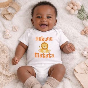 Body Para Bebé Cute Lion Hakuna Matata