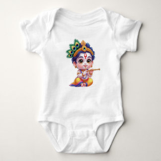 Body Para Bebé Cute Little Krishna Baby Art Outfit – Hindu God