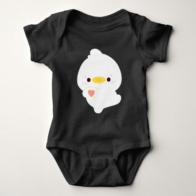 Body Para Bebé Cute Love Duck (Anverso)