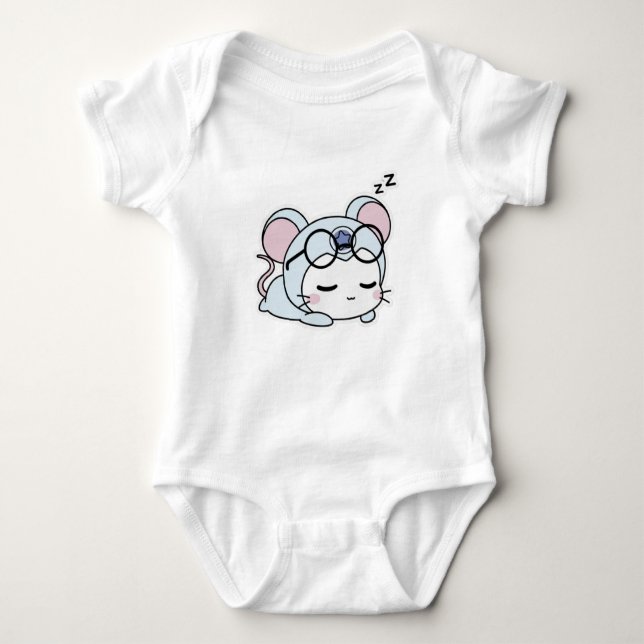 Body Para Bebé Cute lovely little mouse  (Anverso)