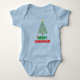 Body Para Bebé Cute Merry Christmas Tree Baby Bodysuit