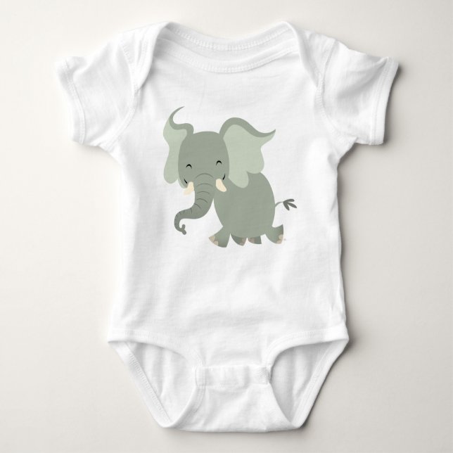 Body Para Bebé Cute Merry Personalizado Elephant Baby Apparte (Anverso)