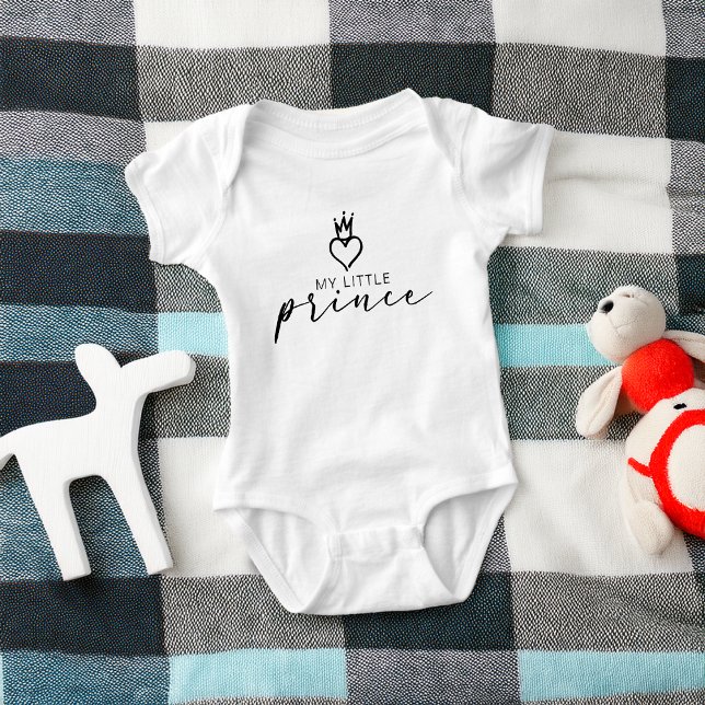 Body Para Bebé Cute Mi Pequeño Príncipe Bebé (Cute My Little Prince Baby Baby Bodysuit)