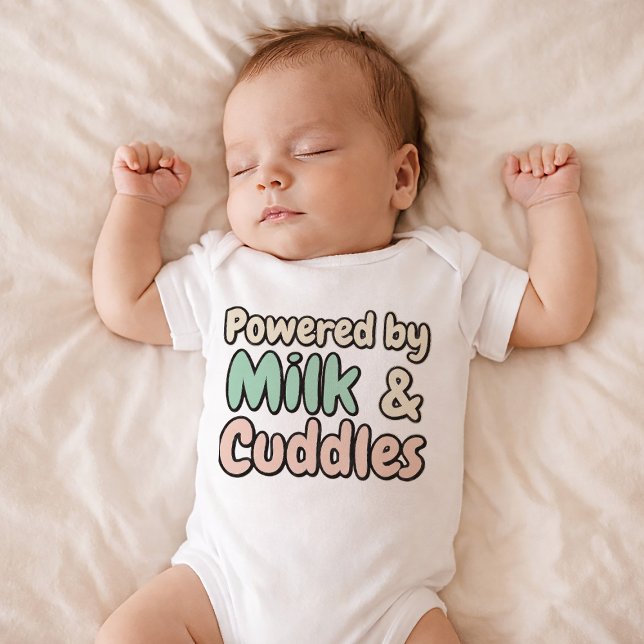 Body Para Bebé Cute Milk & Cuddles Baby Bodysuit (Subido por el creador)